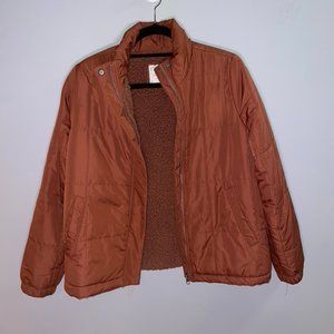 Altar'd State burnt orange puffer jacket